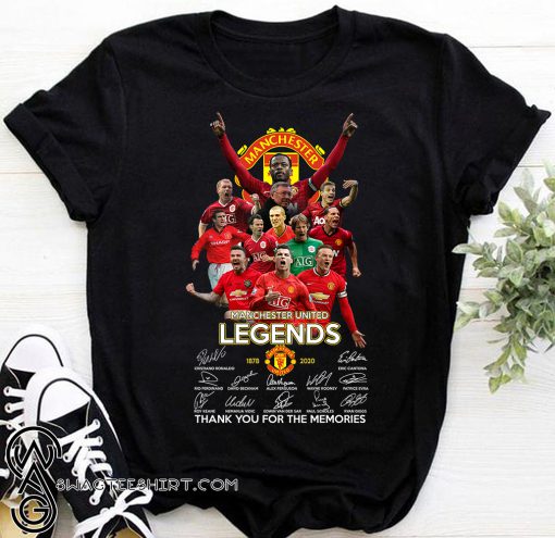 Manchester united legend 1878 2020 thank you for the memories signatures shirt