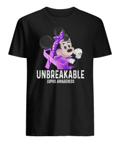 Minnie mouse unbreakable lupus awareness mens shirt
