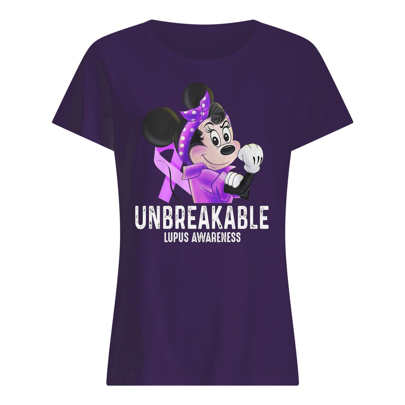 Minnie mouse unbreakable lupus awareness womens shirt