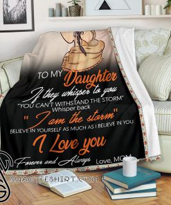 Native american to my daughter i love you blanket