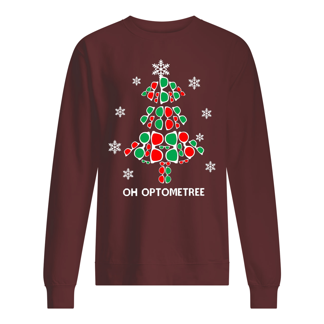 Oh optometree christmas tree sweatshirt