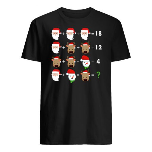 Order of operations quiz funny math teacher christmas mens shirt