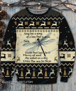 Outlander sing me a song dragonfly full printing ugly christmas sweater