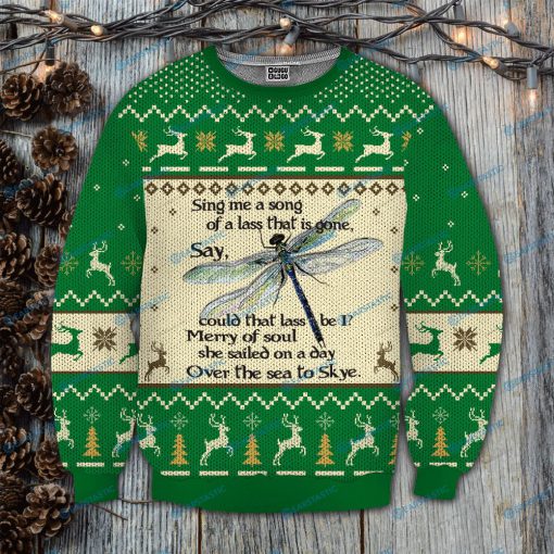 Outlander sing me a song dragonfly full printing ugly christmas sweater 3