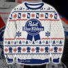 Pabst blue ribbon full printing ugly christmas sweater