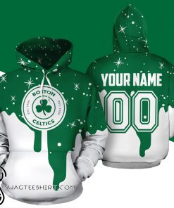 Personalized name and number boston celtics all over print shirt