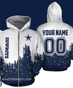 Personalized name and number dallas cowboys galaxy all over print shirt