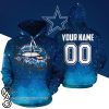 Personalized name and number dallas cowboys glitter lips full printing shirt