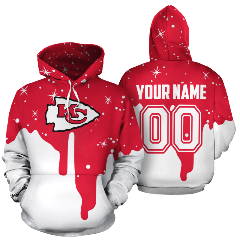 Personalized name and number kansas city chiefs all over print hoodie 1
