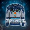 Reinbeer blue moon full printing ugly christmas sweater