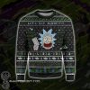 Rick and morty let's get schwifty ugly christmas sweater