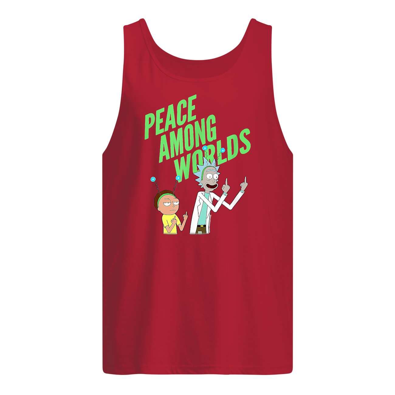 Rick and morty peace among worlds tank top