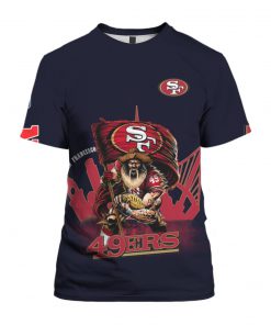 San francisco 49ers sourdough sam all over print tshirt