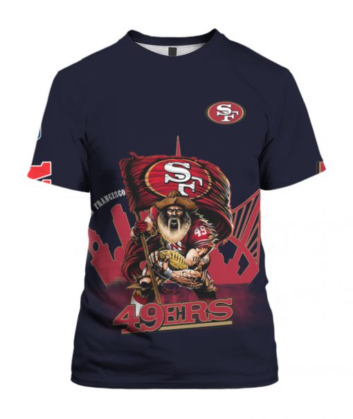 San francisco 49ers sourdough sam all over print tshirt