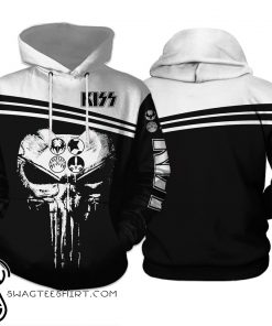 Skull Kiss Band all over print hoodie
