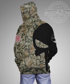 Skull hunting hunter all over printed hoodie 2