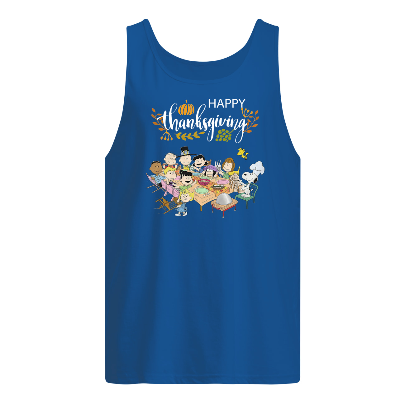 Snoopy and friends happy thanksgiving tank top