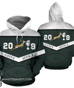 South africa springbok champion 2019 full printing hoodie