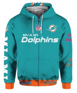 Stand for the flag kneel for the cross miami dolphins all over print zip hoodie