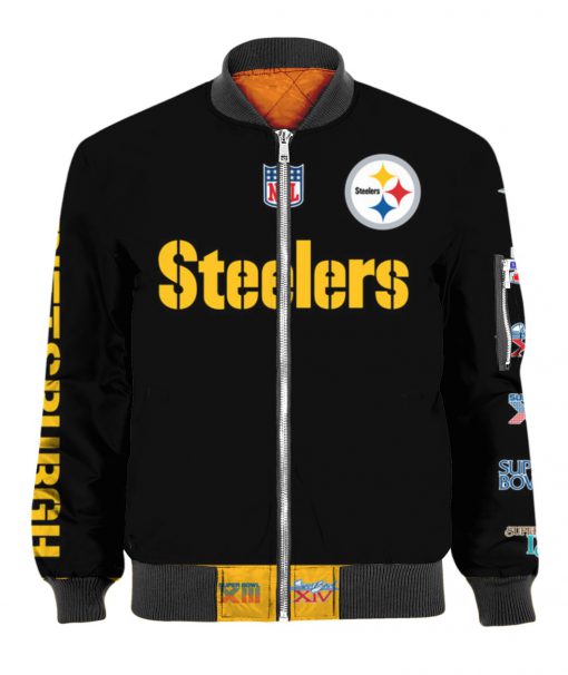 Stand for the flag kneel for the cross pittsburgh steelers all over print bomber