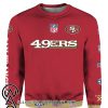 Stand for the flag kneel for the cross san francisco 49ers all over print shirt