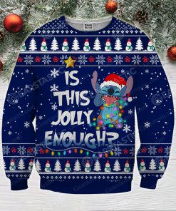 Stitch is this jolly enough ugly christmas sweatshirt 2