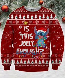Stitch is this jolly enough ugly christmas sweatshirt 4