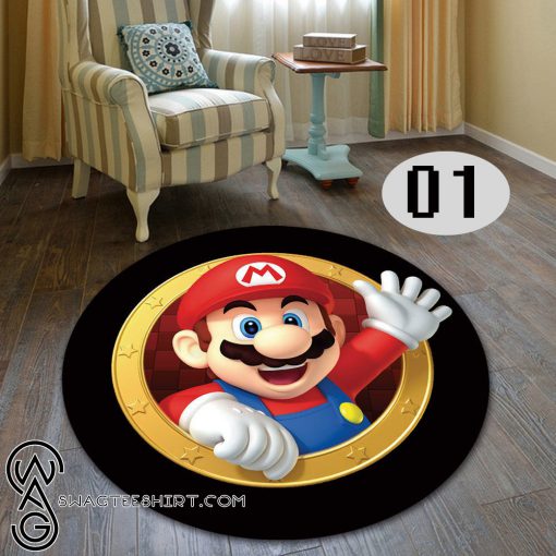Super mario living room bedroom round carpet