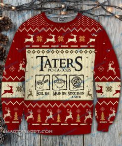 Taters po-ta-toes recipe lord of the rings ugly christmas sweatshirt