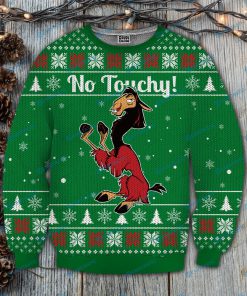 The emperor's new groove no touchy ugly christmas sweater 3