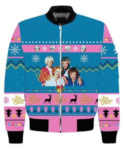 The golden girls tv show ugly christmas all over bomber jacket