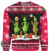 The grinch full printing ugly christmas sweater