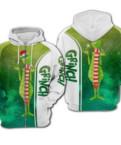 The grinch galaxy all over printed zip hoodie 1