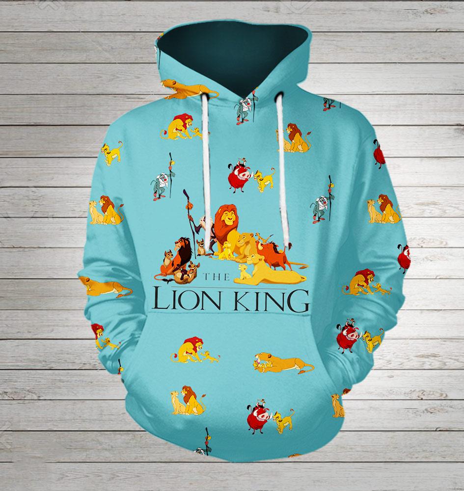 The lion king all over printed hoodie