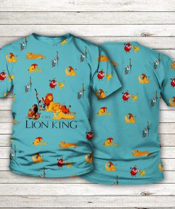 The lion king all over printed tshirt