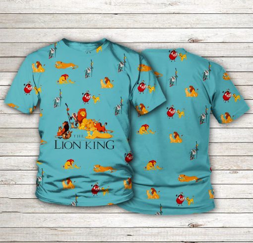 The lion king all over printed tshirt