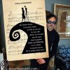 The nightmare before christmas jack and sally my dearest friend poster