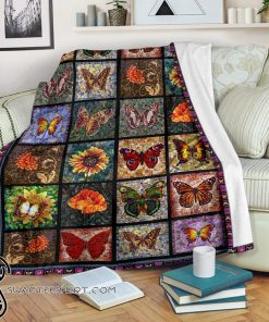 The voyage of butterflies fleece blanket