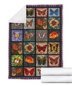 The voyage of butterflies fleece blanket 3