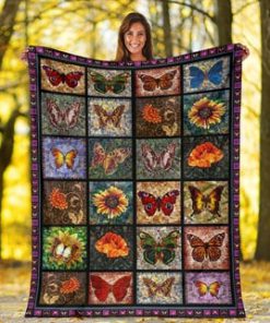 The voyage of butterflies fleece blanket 5