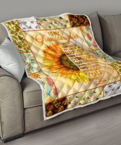 To my granddaughter always remember you are braver than you believe sunflower quilt 2