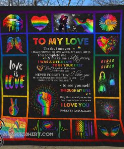 To my love the day i met you lgbt quilt
