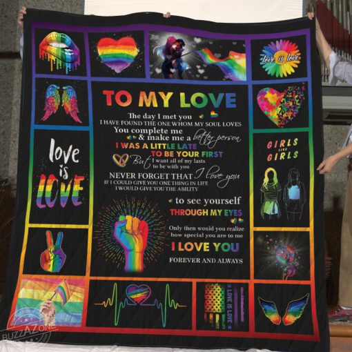 To my love the day i met you lgbt quilt 3