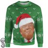 Trump smirking christmas full printing sweater