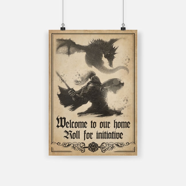 Welcome to our home roll for initiative dungeons and dragons poster 1