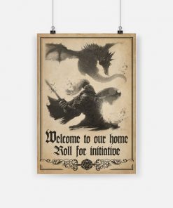 Welcome to our home roll for initiative dungeons and dragons poster 4