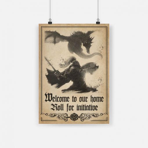 Welcome to our home roll for initiative dungeons and dragons poster 4