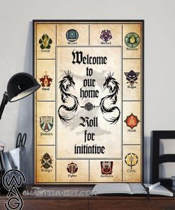 Welcome to our home roll for initiative poster