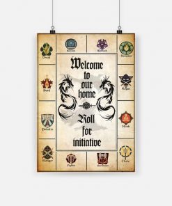 Welcome to our home roll for initiative poster 4