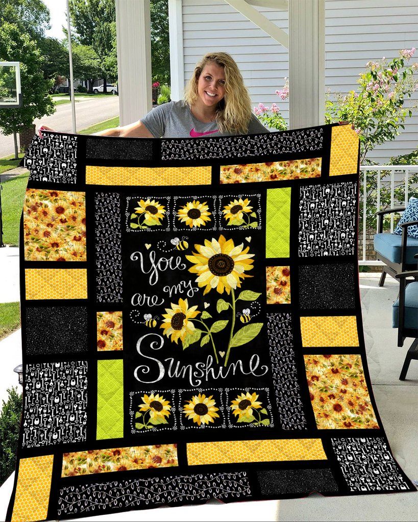 You are my sunshine sunflower quilt 1